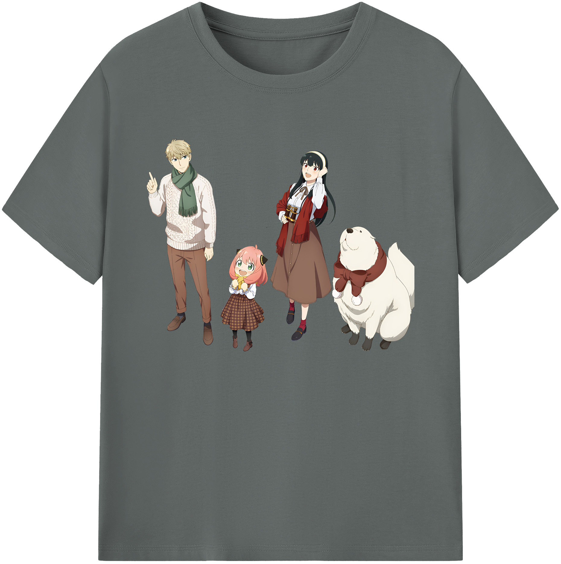 （画像用） SPY×FAMILY间谍家家酒 綿100％ メンズ半袖Tシャツ｜肌触りやわらか＆通気性